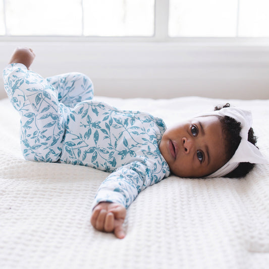 MANGROVE WHISPERS ZIP PAJAMAS Quiet comfort, coastal calm