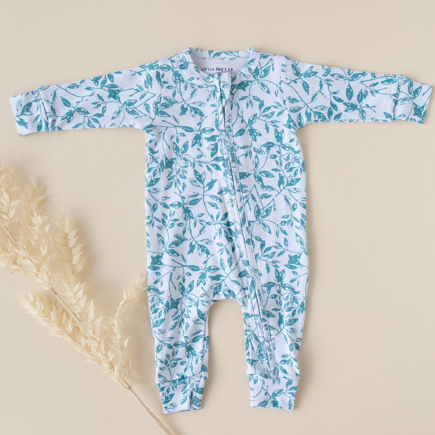 MANGROVE WHISPERS ZIP PAJAMAS Quiet comfort, coastal calm
